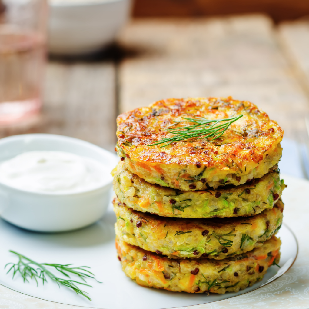 Chickpea Quinoa Fritters (plant-based)